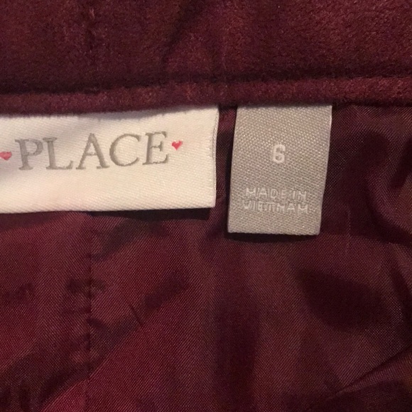 Burgundy suede skirt - Picture 2 of 2